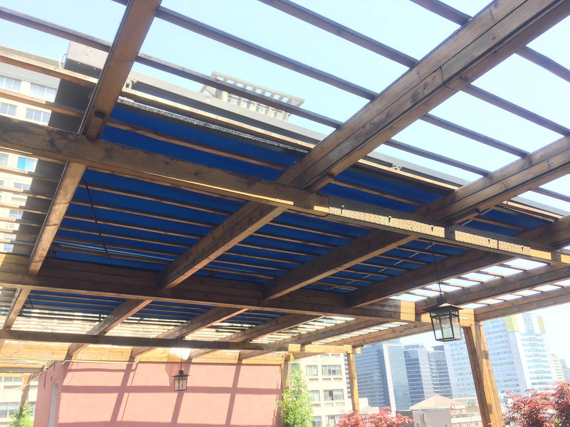 希旭智能浙江杭州《晶信大厦》遮阳天幕