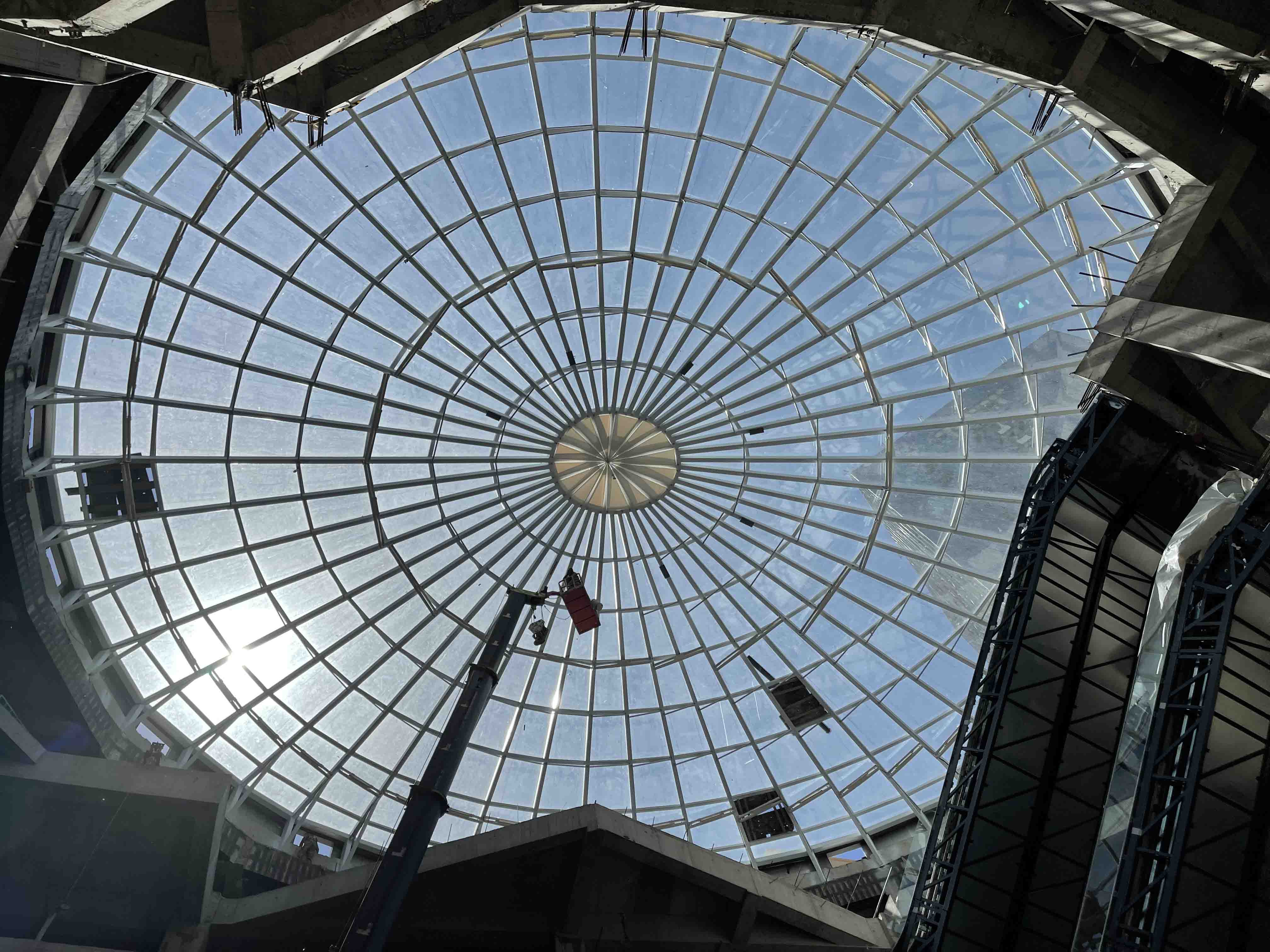 希旭智能内蒙古维多利摩尔城采光顶工程