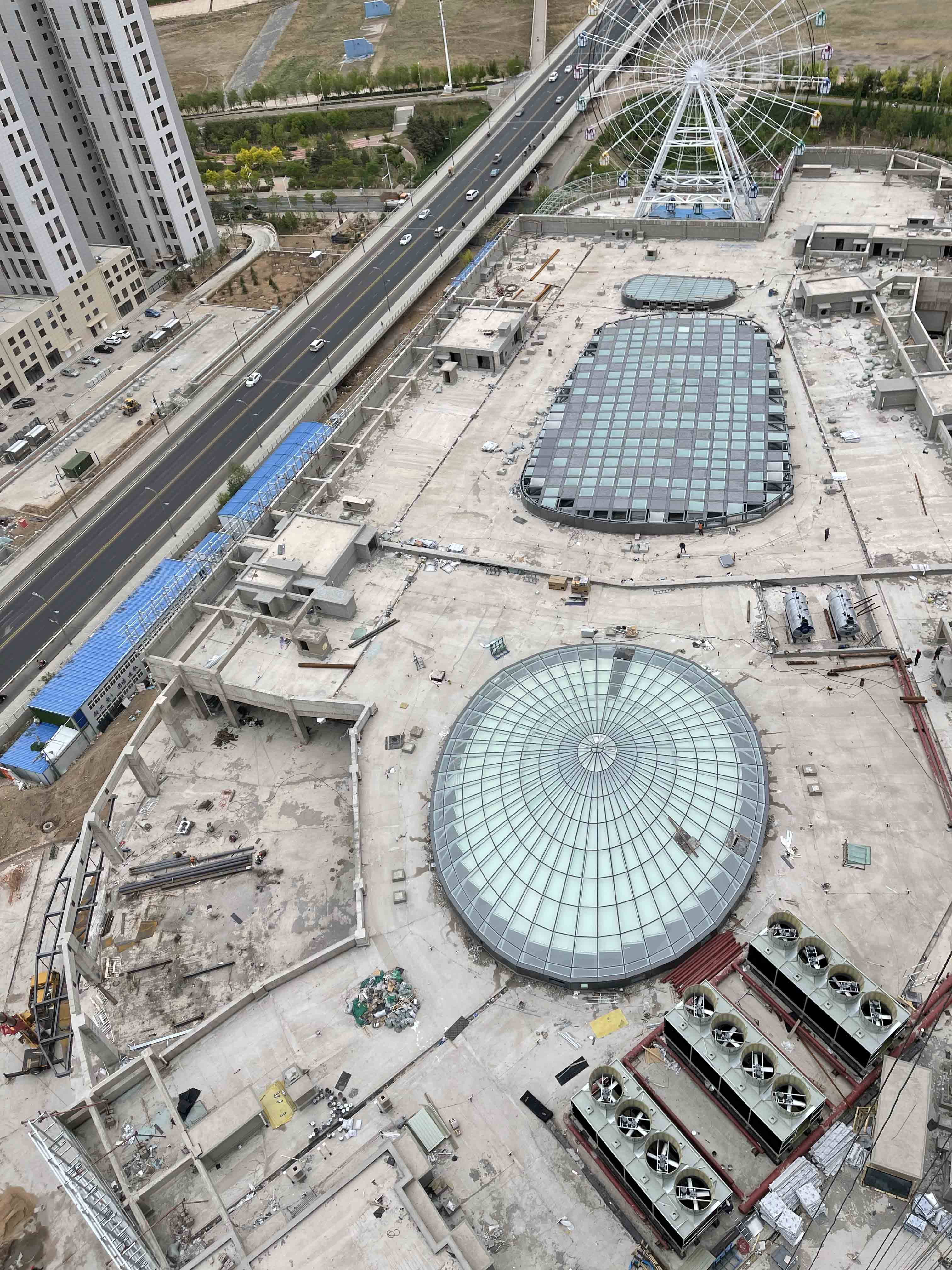 希旭智能内蒙古维多利摩尔城采光顶工程