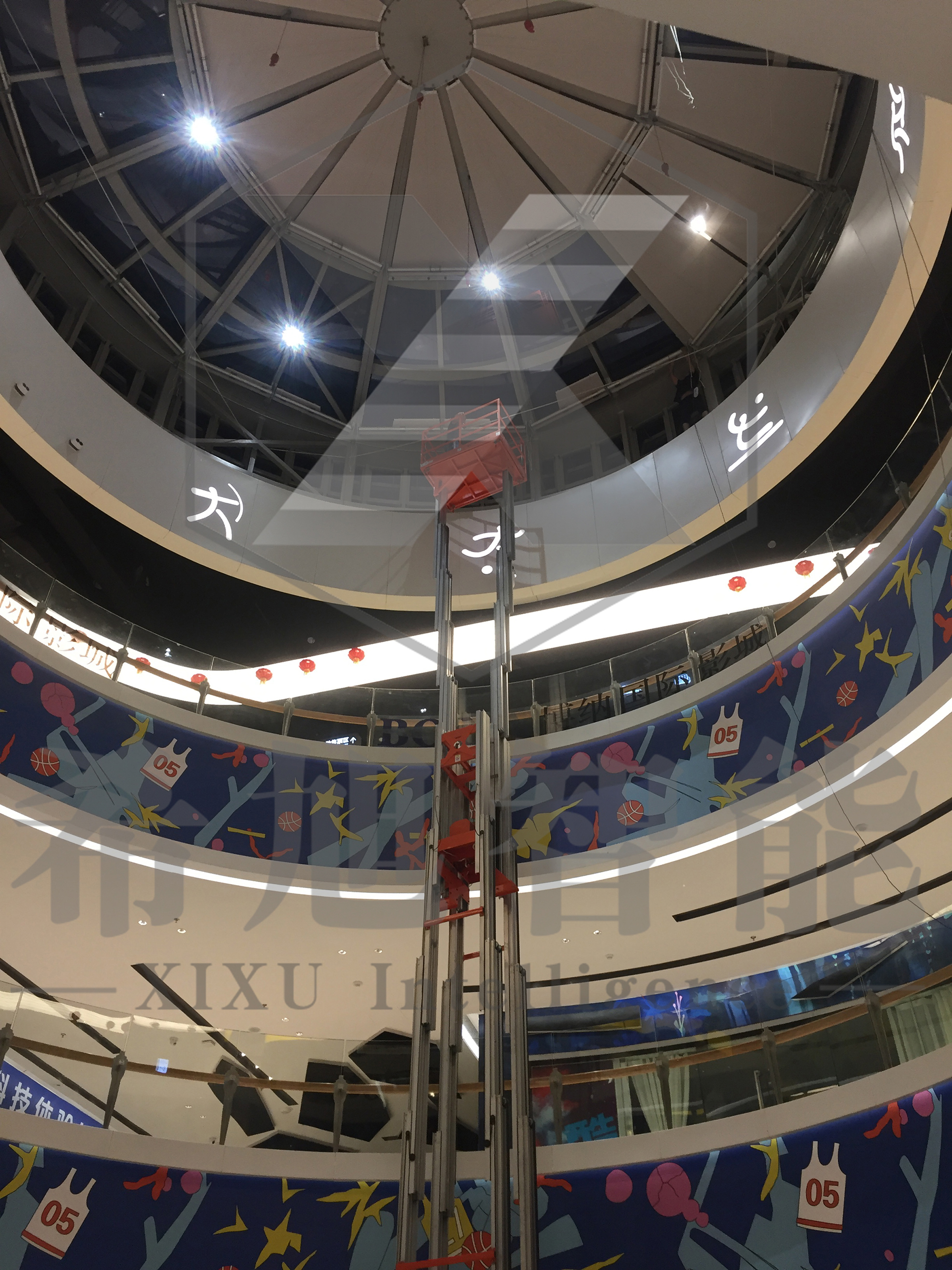 希旭智能浙江宁波宁波中体sports城采光顶工程