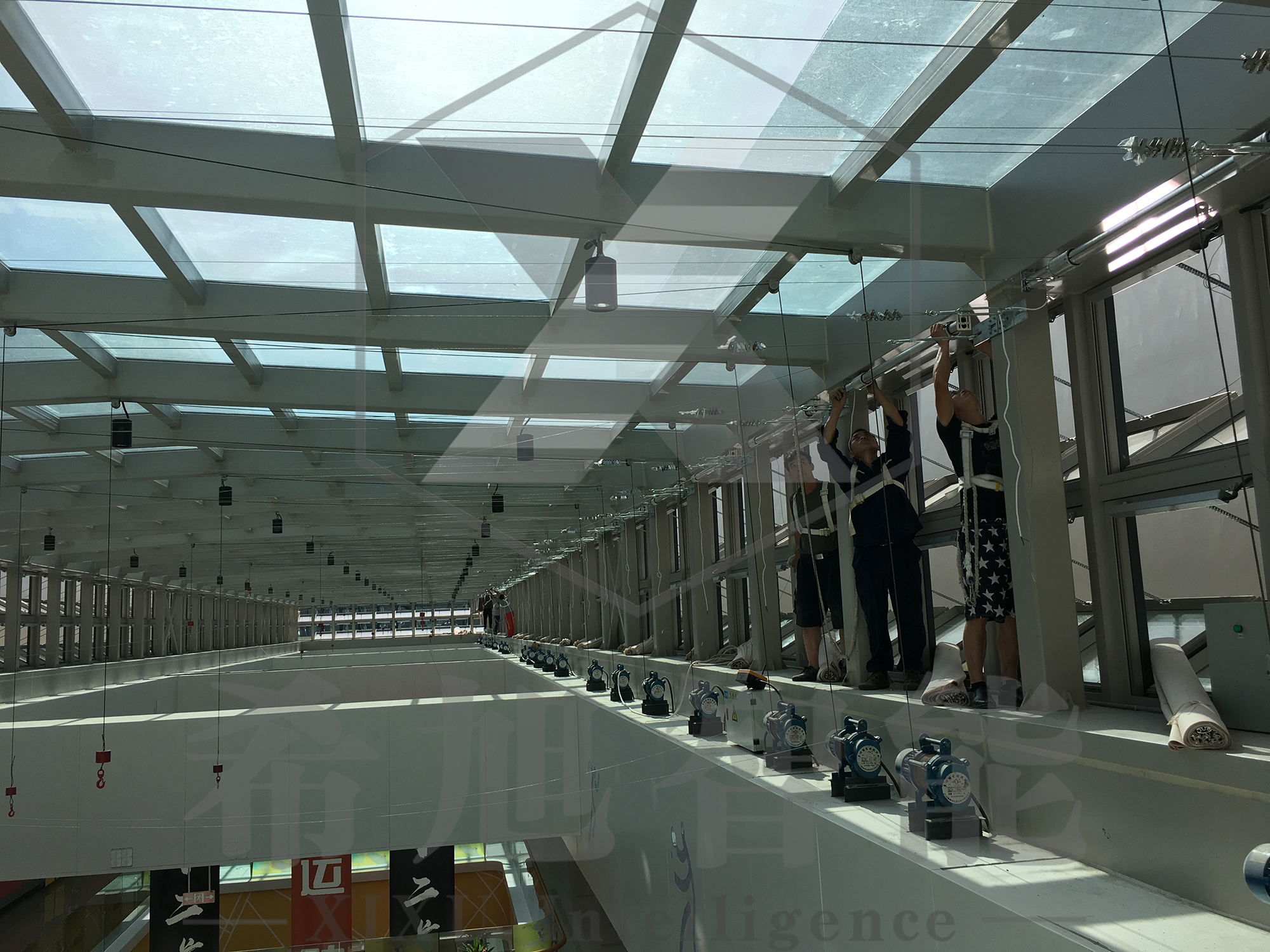 希旭智能浙江宁波宁波中体sports城采光顶工程