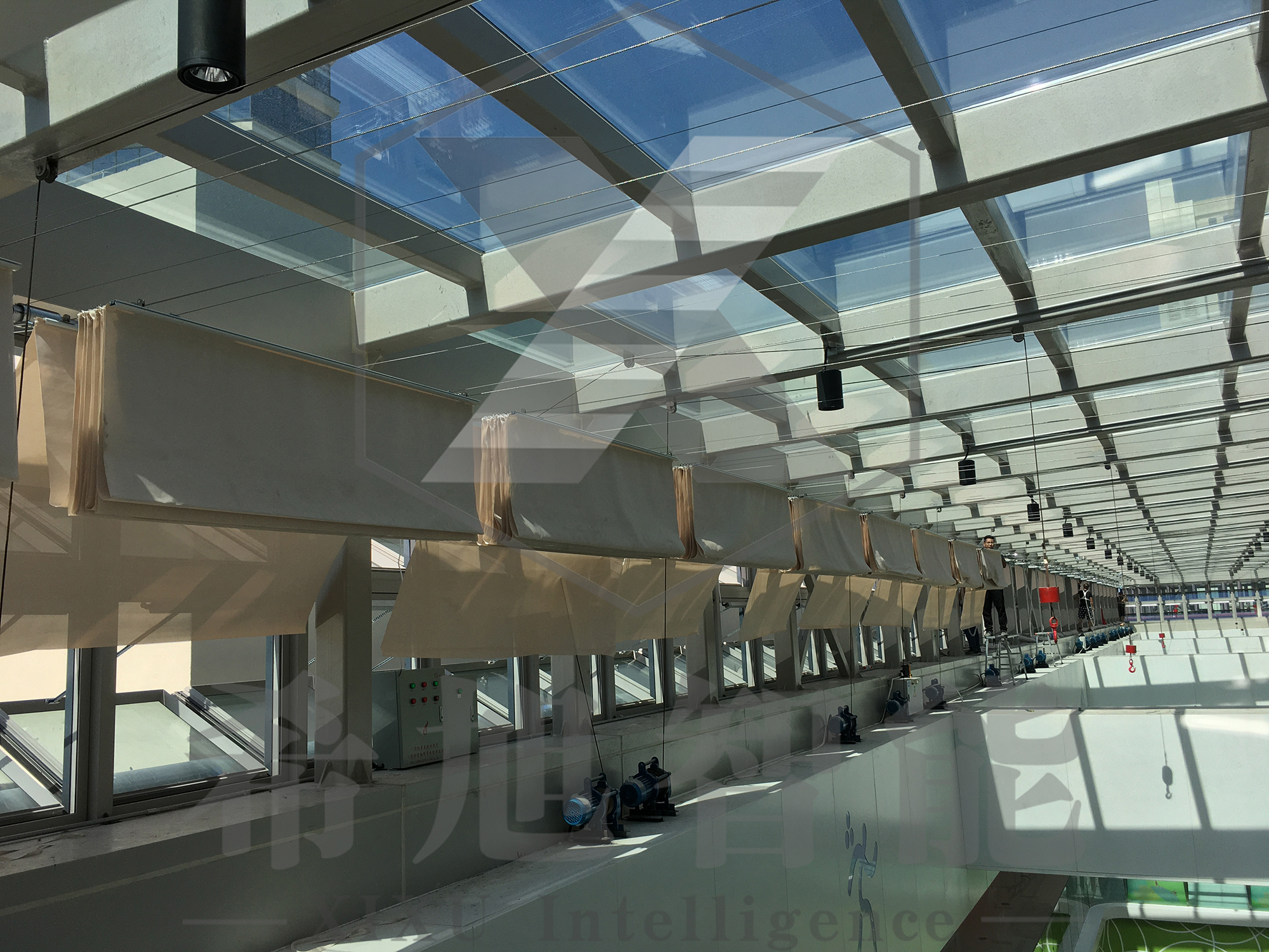 希旭智能浙江宁波宁波中体sports城采光顶工程