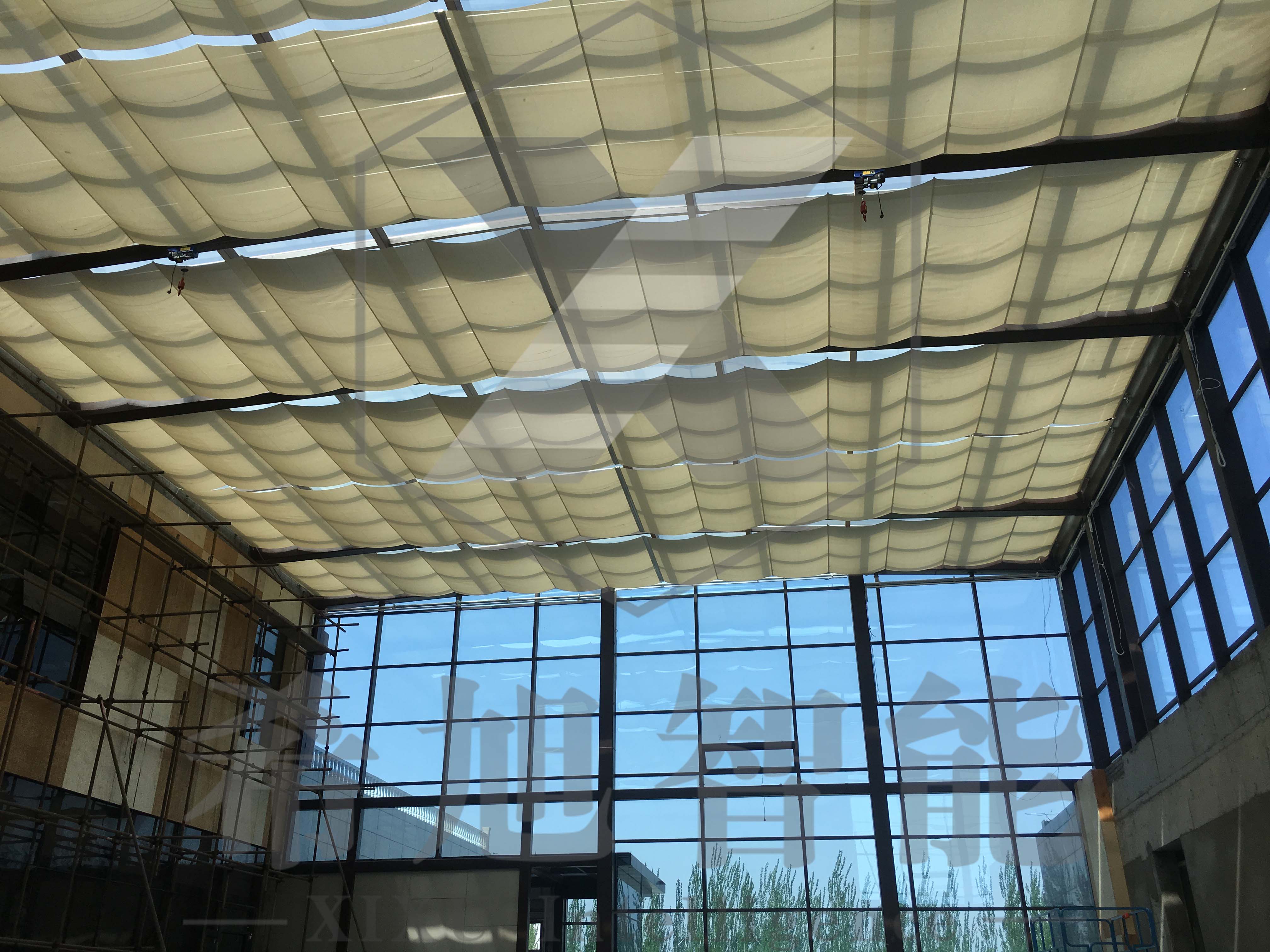 希旭智能内蒙古呼和浩特黄河梦幻水世界采光顶工程