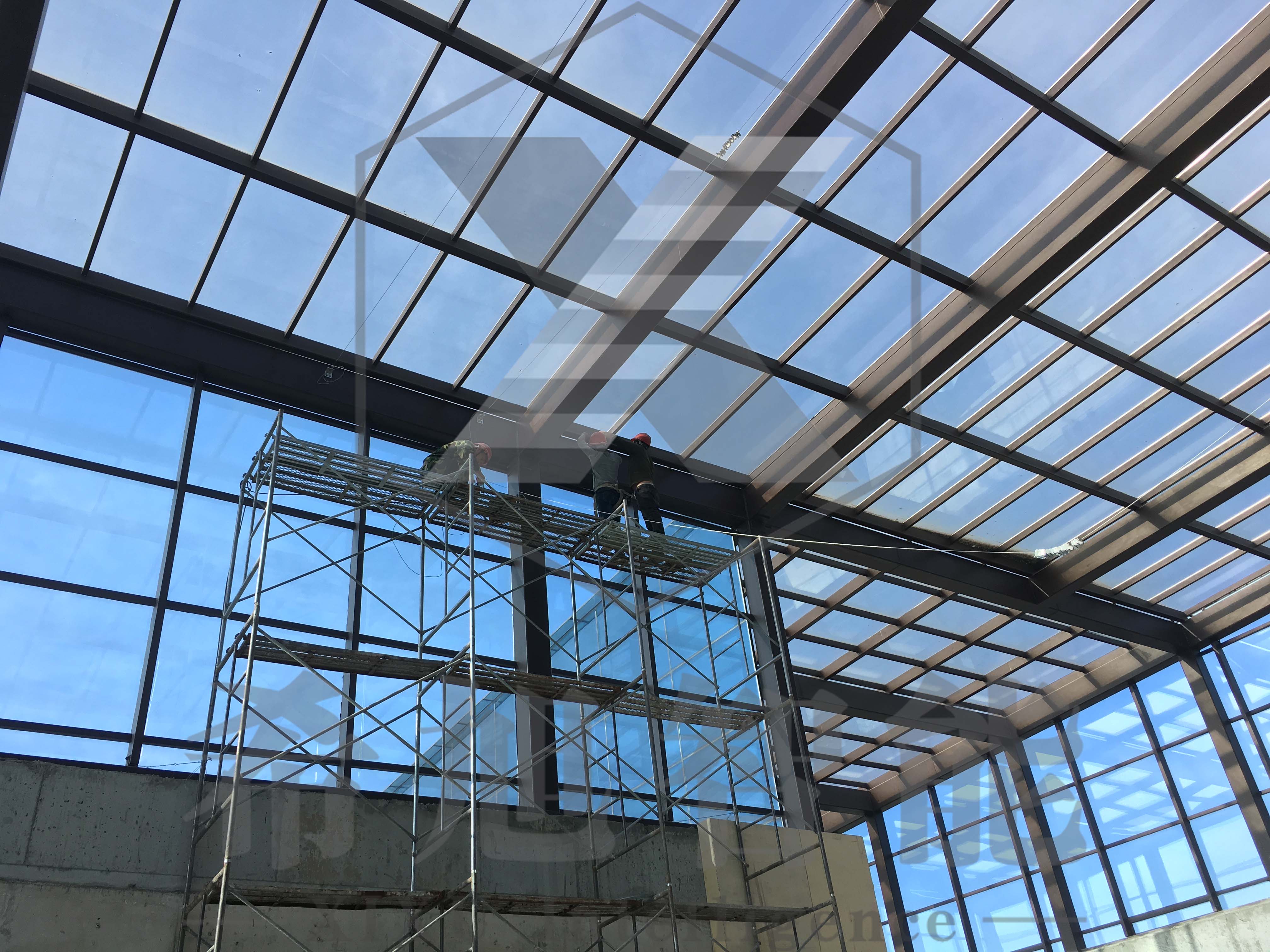 希旭智能内蒙古呼和浩特黄河梦幻水世界采光顶工程