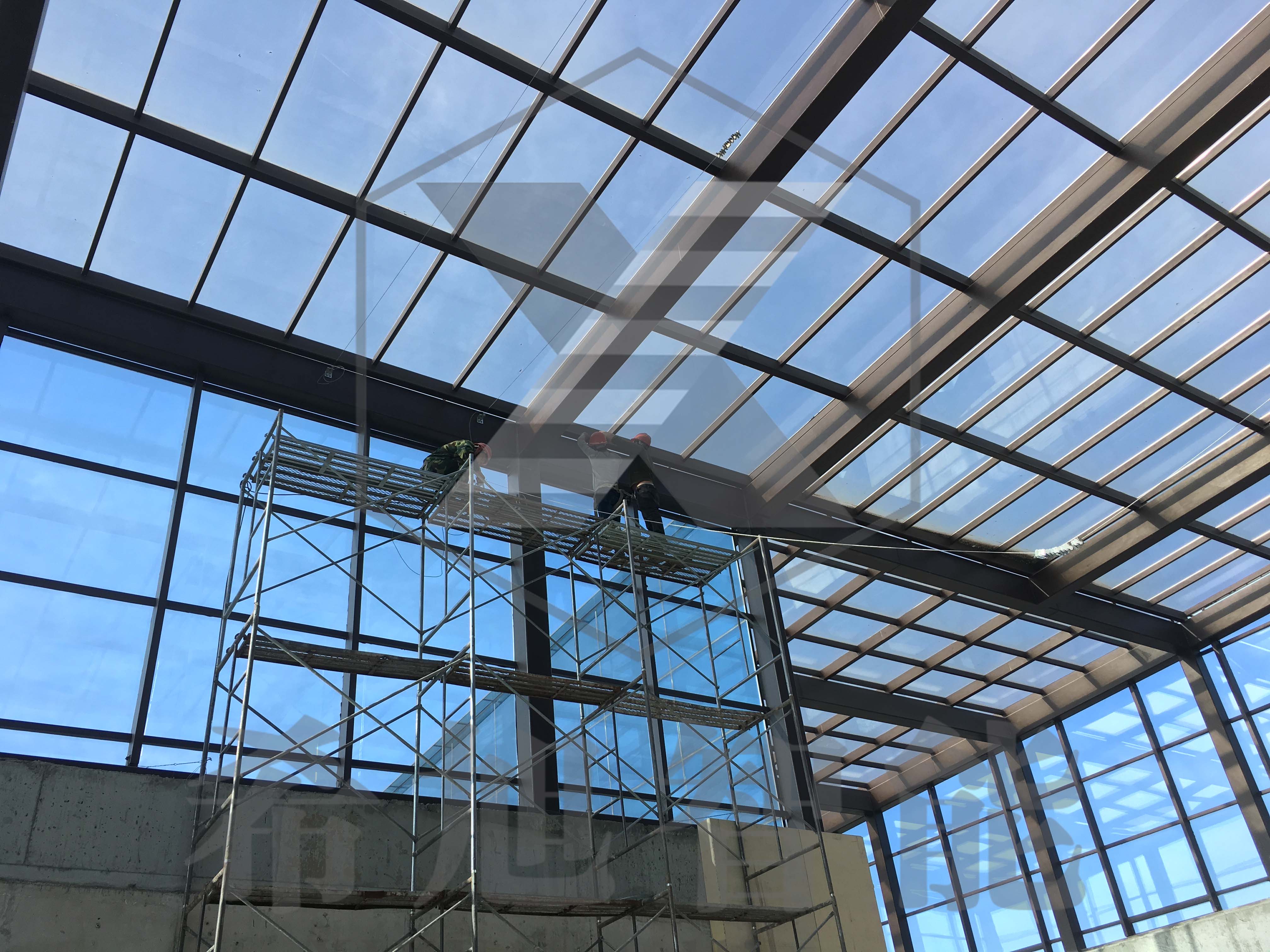 希旭智能内蒙古呼和浩特黄河梦幻水世界采光顶工程