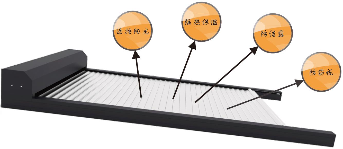 阳光房铝合金遮阳天幕
